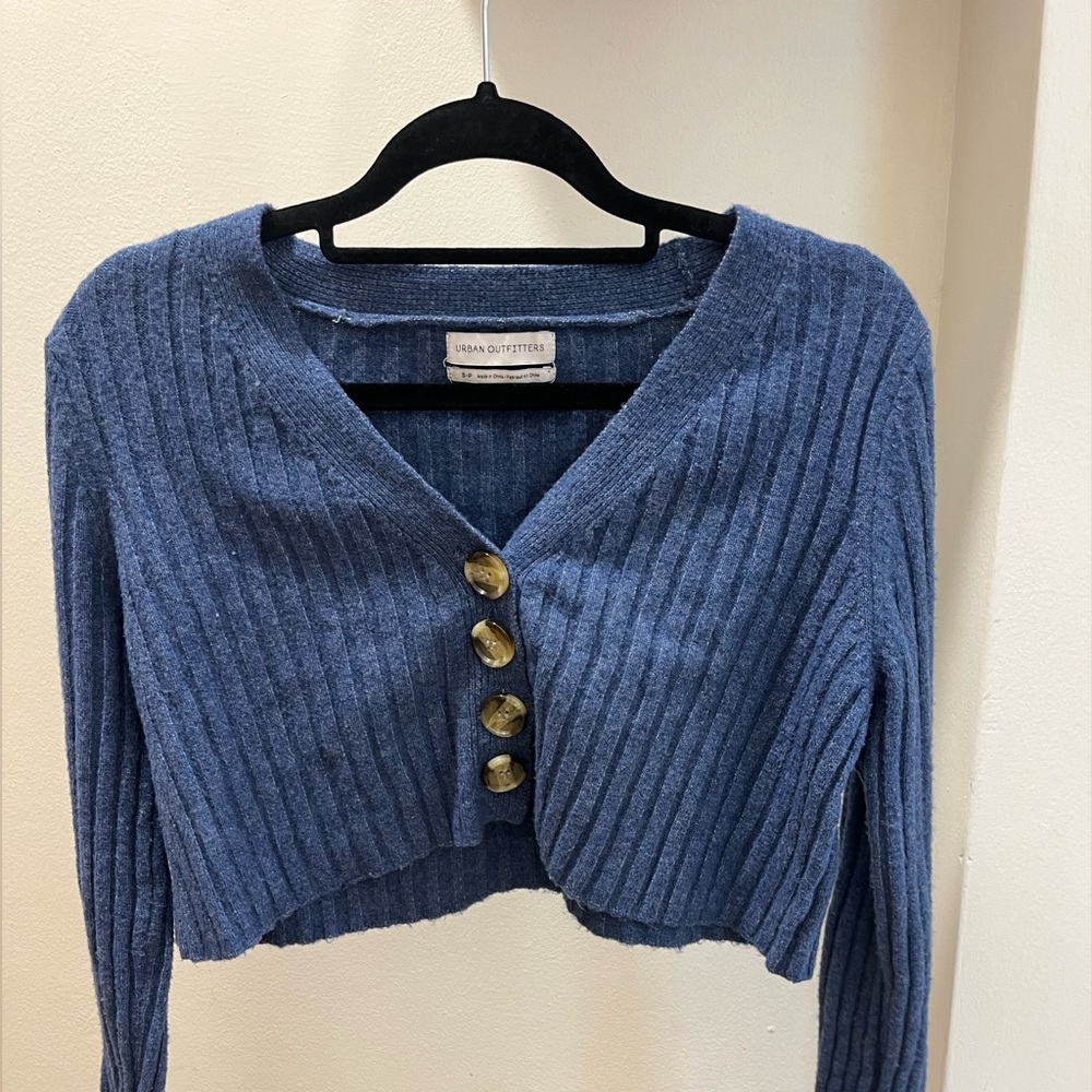Urban Outfitters Cropped Button-Up Cardigan